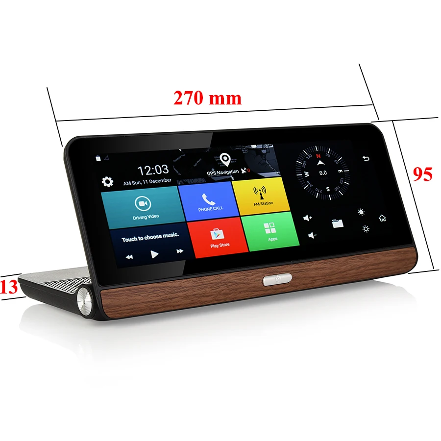 Udricare 8 дюймов 4G gps Android 5,1 WiFi Bluetooth 4G SIM карта приборная панель gps 1080P DVR двойной объектив камера заднего вида видео рекордер