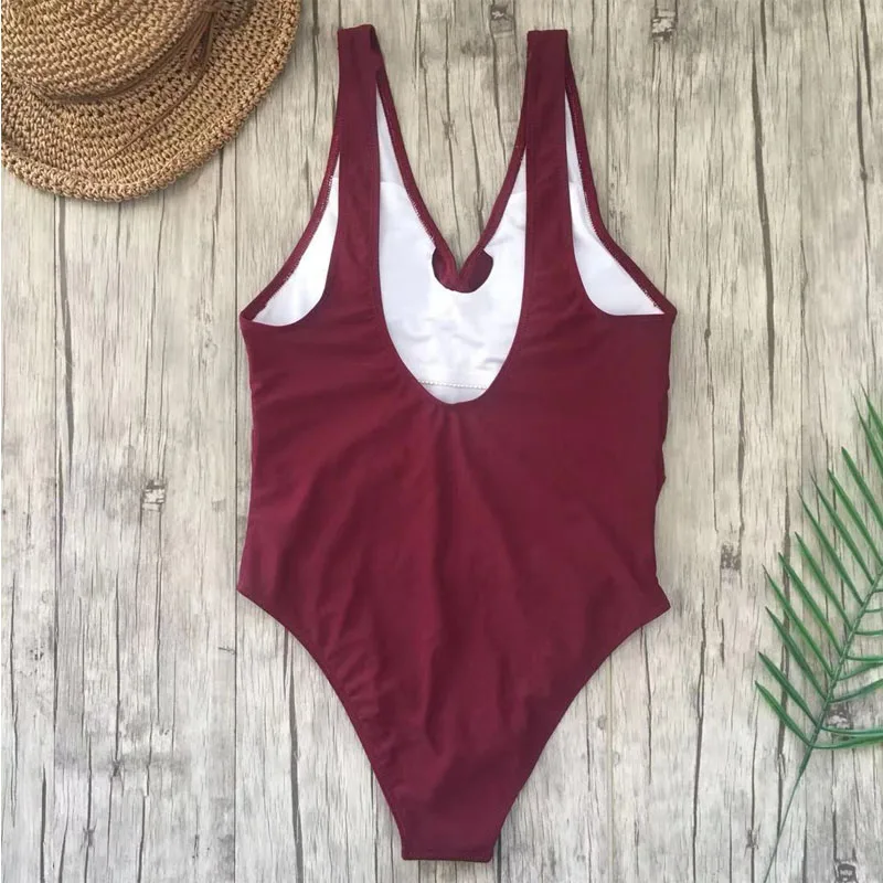 Женский Асимметричный Монокини цельный бикини пуш ап бандаж купальник пляжная