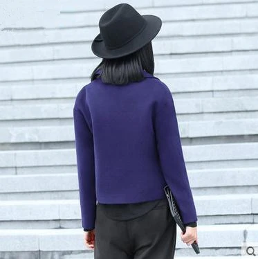 Короткий тренчкот шерстяные пальто и куртки для женщин Весна 2020 с широкой талией