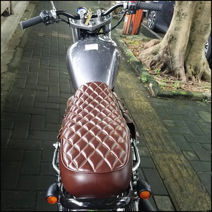64 см КАФЕ Racer Seat Mash Ретро подушка мотоцикл седло для YAMAHA XJ HONDA CB SUZUKI GS