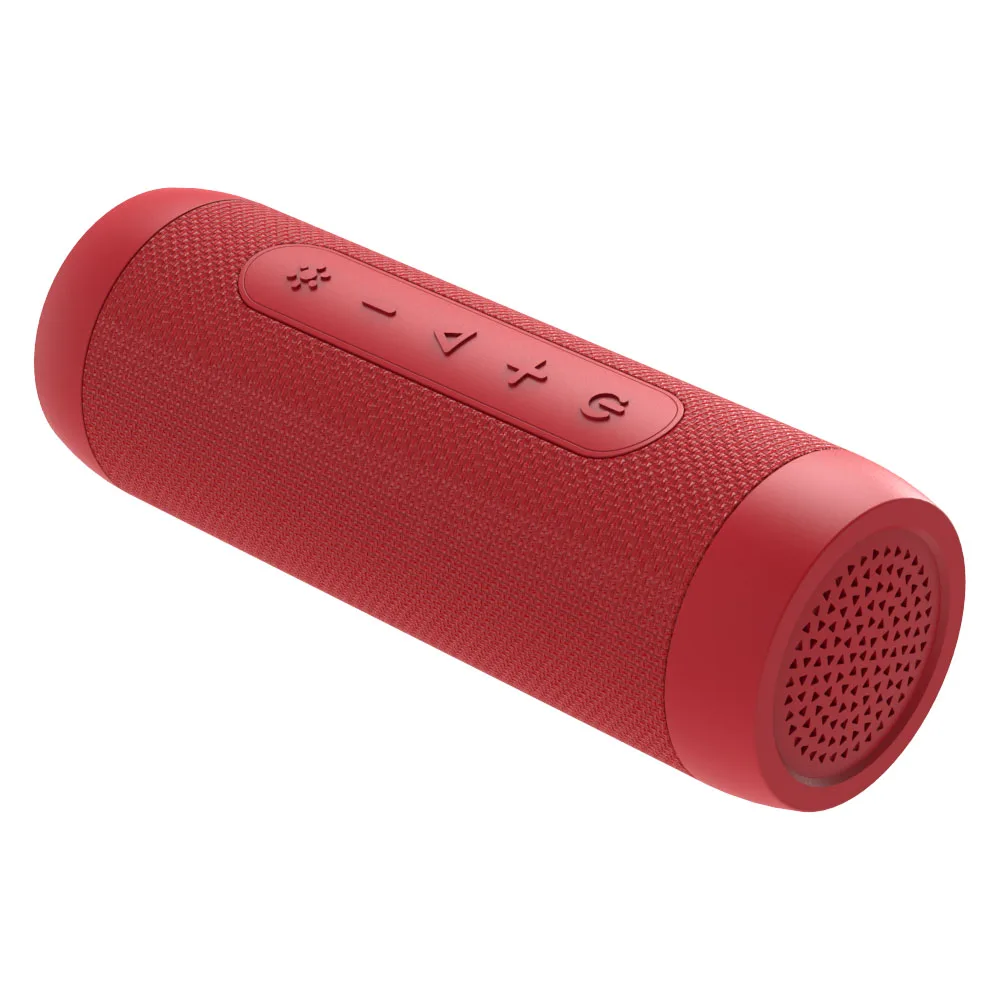 Red Zealot S22 Бумбокс Мини USB портативный Bluetooth динамик fm-радио беспроводной динамик со светодиодным фонариком+ внешний аккумулятор, поддержка TF карты - Цвет: Red