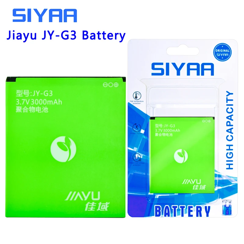 SIYAA мобильного телефона JY-G2 JY-G3 JY-S3 JY-G4 Батарея для JIAYU G2 JYG2 JYS3 JY S3 JY G4 S3 G4s G4 G4T JY-G3 JYG3 G3 акумуляторная батарея