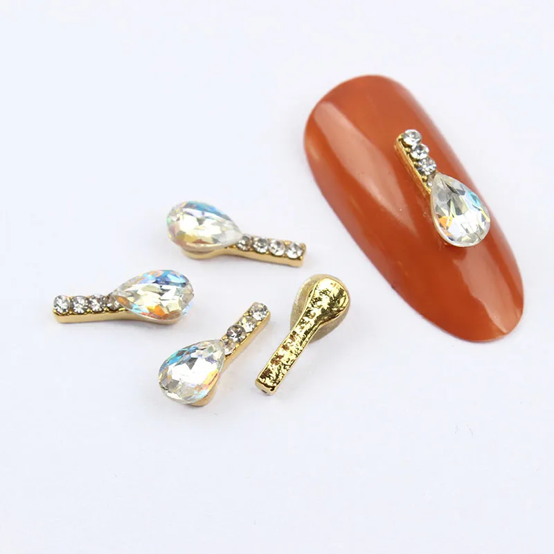 Лента для маникюра из сплава с каплями воды 20/50 шт./пакет 7 цветов и декора|Стразы| |