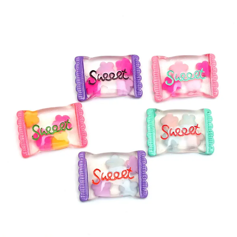 LF 10 штук искусственный бриллиант из смолы прозрачные бусины микс конфеты 26 мм