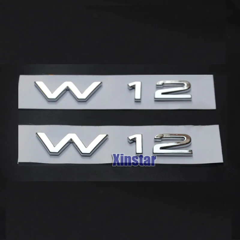 2 шт. W12 Автомобильная эмблема автомобильное крыло наклейка для audi A4 A6 A8 Q3 Q5 Q7 TT S8 S6