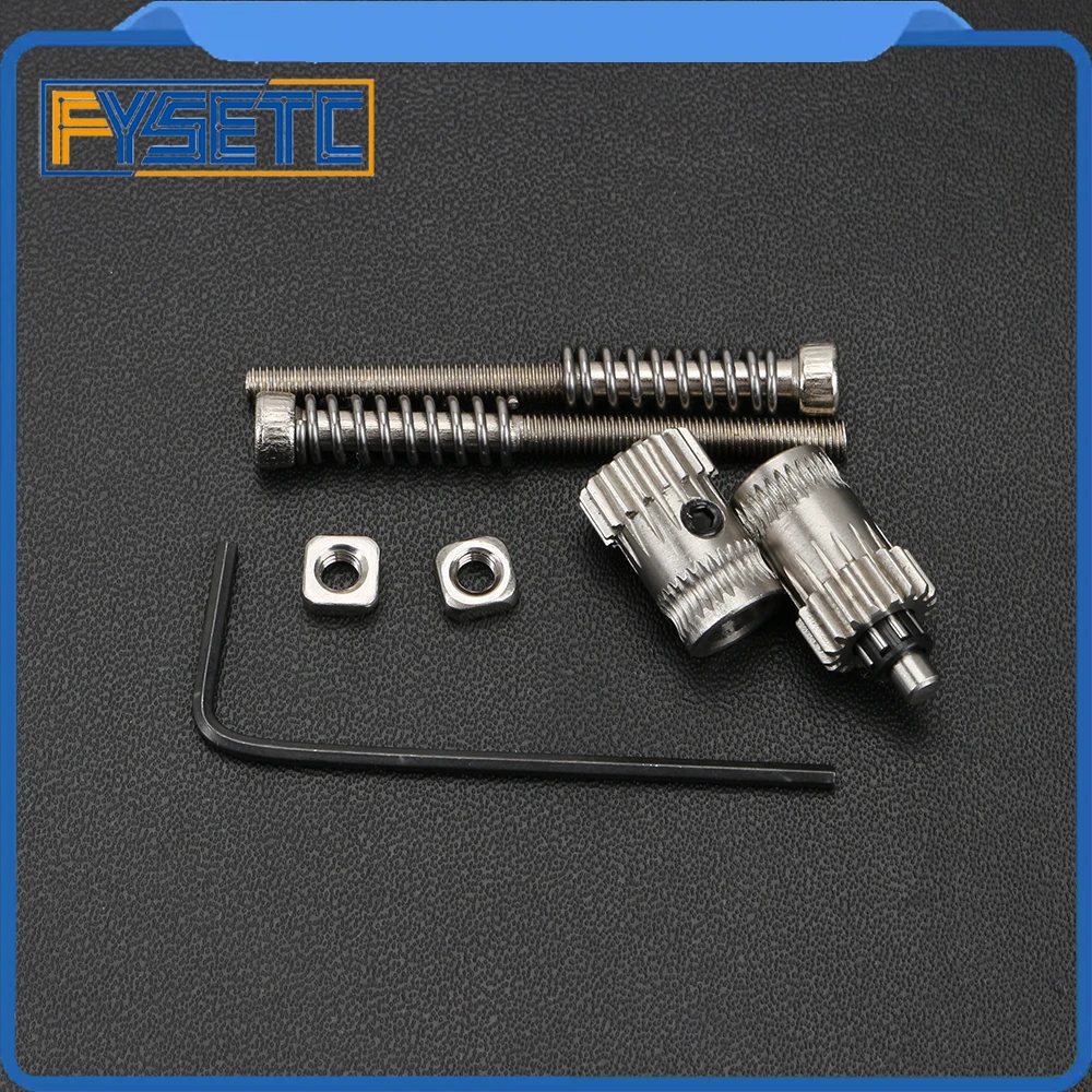 Prusa i3 mk2/mk2.5/mk3 3d принтер экструдер приводные шестерни Btech двойные шестерни с 2 шт. пружина экструдера MK3 экструзионное колесо