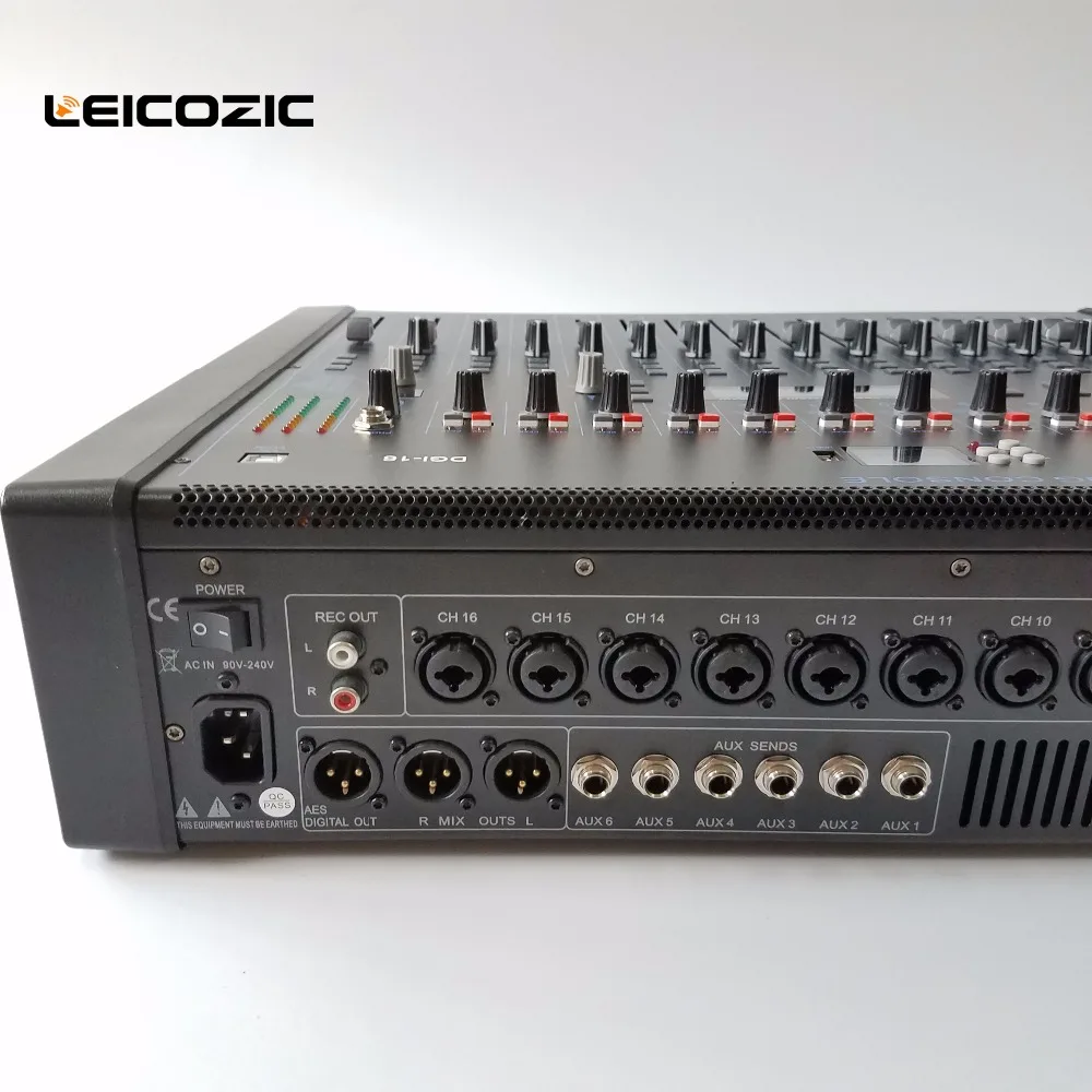 Leicozic 16-канальный цифровой смеситель студия Live DGI16 аудио цифровой студийный смеситель стойку компактный с возможностью записи для сцены