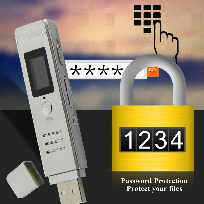 Vandlion V18 цифровой Аудио Диктофон профессиональный голосовой Активированный запись портативный mp3-плеер перезаряжаемый u-диск рекордер