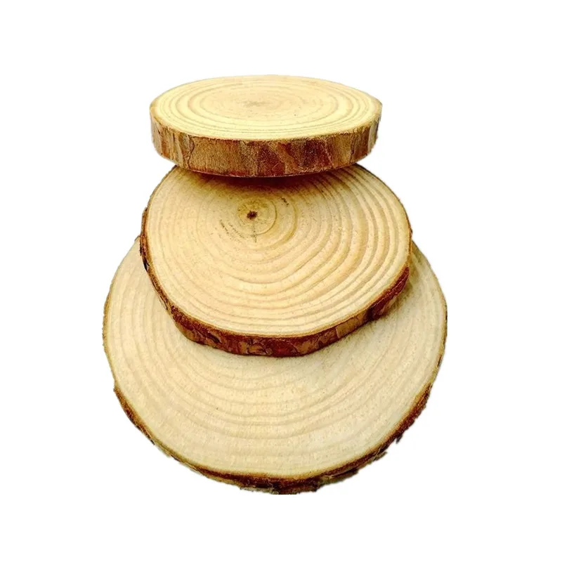 Natural Round Wooden Slice Cup Mat Coaster Tea Coffee Mug Drinks Holder for DIY Tableware Decor Durable Kitchen Decor Home images - 6