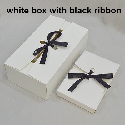 white 10 шт Черная крафт-коробка для упаковки торта, Картонная белая бумажная коробка для конфет для упаковки, картонные подарочные коробки для свадьбы - Цвет: white