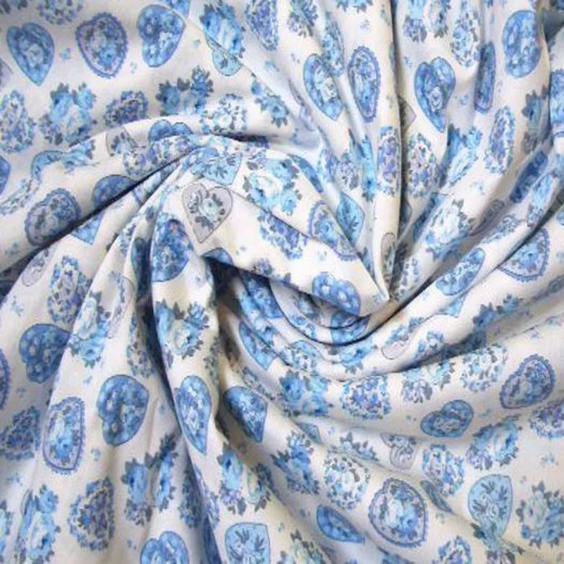 So Pretty, 4 цвета, цветочный принт, сердечки, хлопок, поплин, ткань для квилтинга, детское постельное тильда, Лоскутная Ткань для шитья