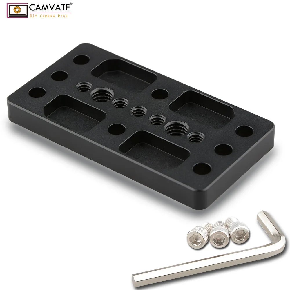 CAMVATE Универсальный Сырная Тарелка/Штатив Монтажная пластина с 1/4 &quotи 3/8&quot