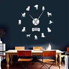 Кавалер, король, Шарль, спаниель и Лабрадор, ретривер, Смешанная порода собак, каватор, сделай сам, большие настенные художественные украшения для дома, бескаркасные настенные часы