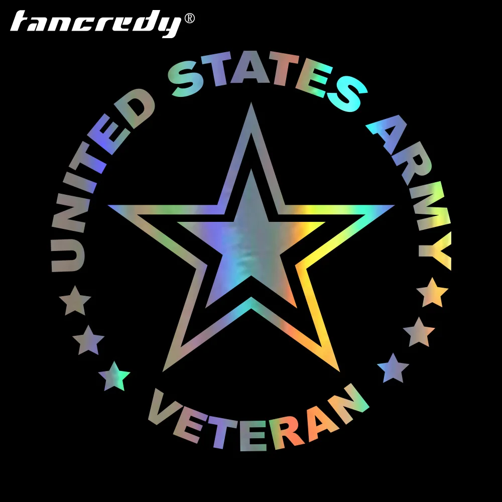 Автомобильные наклейки Tancredy 6*6 дюймов ветеран армии США/армейские красные