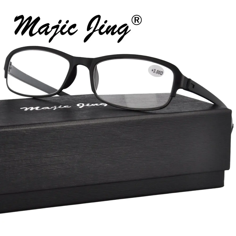 

Magic Jing TR90 presbyopia glasses reading eyewear Ultralight optical frames ADD:+100~+400 5290