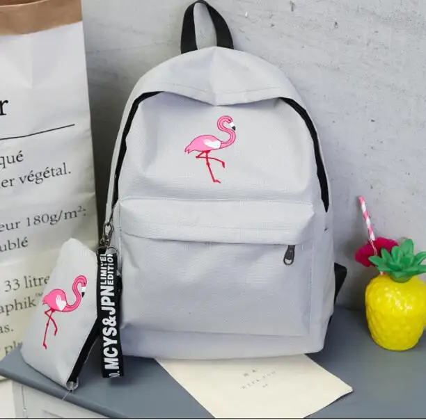 Оптовая продажа 50 шт. женский рюкзак милые модные рюкзаки с фламинго для