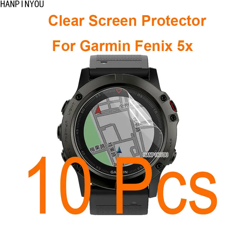 10 шт./лот для смарт часов Garmin Fenix 5x прозрачная глянцевая Защитная пленка экрана