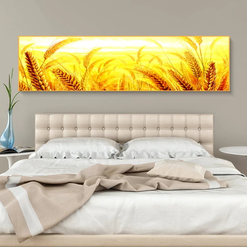 Настенная картина Золотые растения в скандинавском стиле|Рисование и