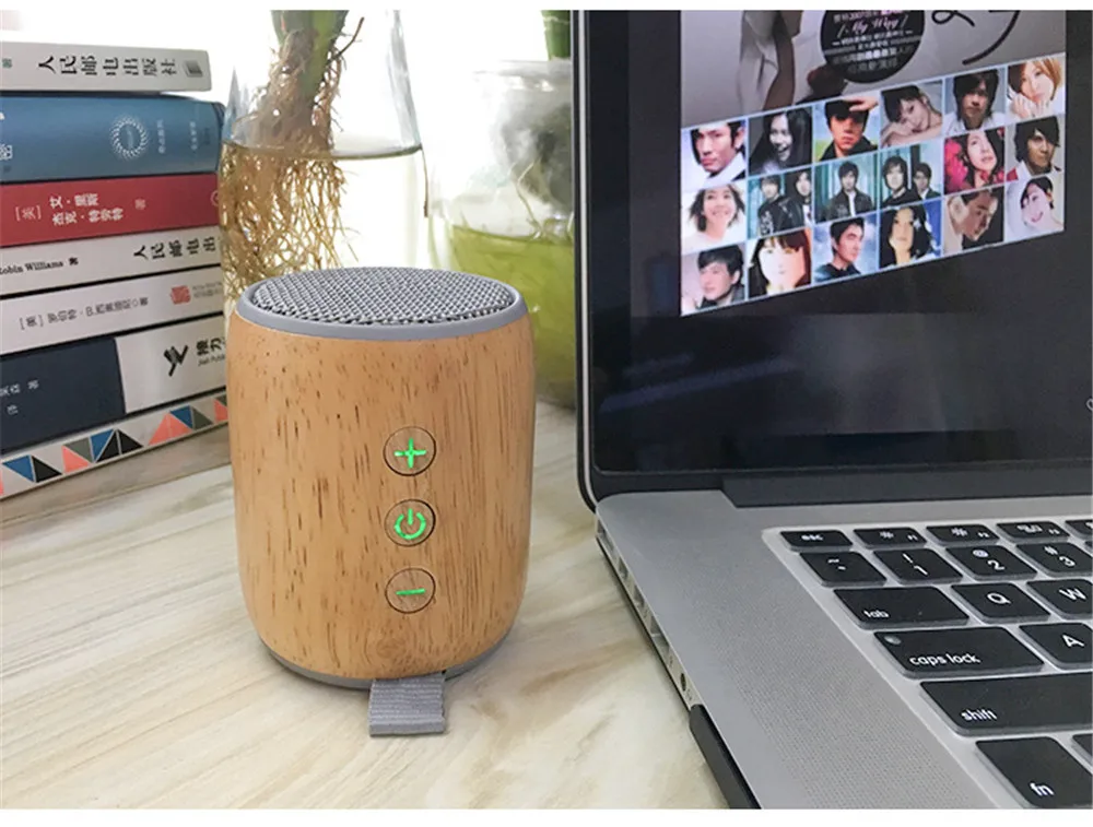 Oak Bluetooth динамик 3 Вт Высокая мощность TF карта маленький аудио сабвуфер деревянный динамик 450 мАч емкость батареи
