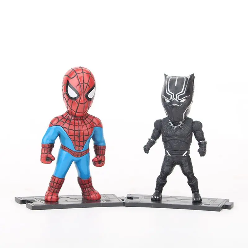 Disney 6 шт./компл. 10 см Мстители Marvel Бесконечность войны танос Железный человек