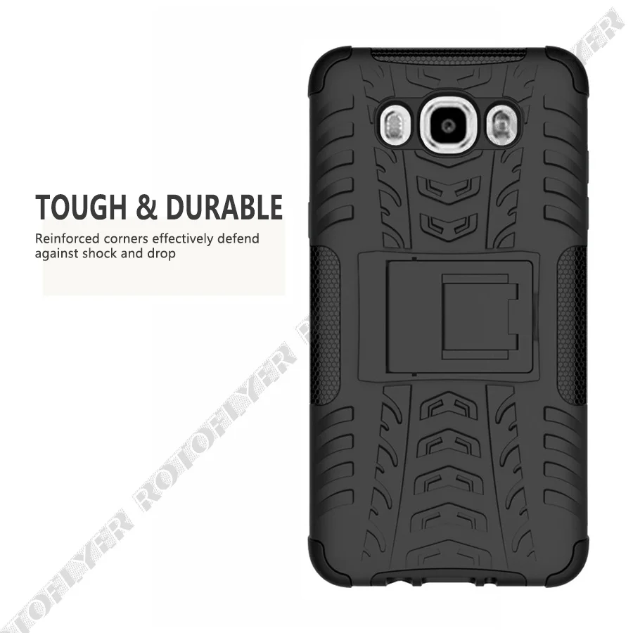2 in 1 Armor Style Case for Samsung Galaxy J7 2016 SM-J710FN 2017 Max Back Cover Heavy Duty Hybrid PC with Soft Silicone Fundas |