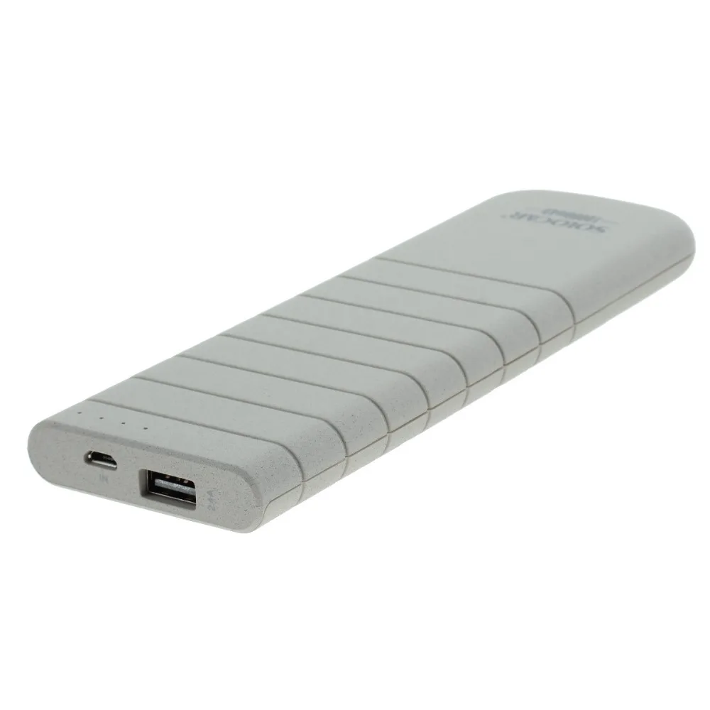 UPower SOLO 10000mAh Power Bank External Battery with Micro USB Cable for iPhone iPod and More - Natural Beige | Мобильные телефоны