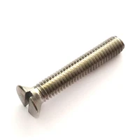 10pcslot m681012141618202225303540mm metric length stainless steel slotted flat head screws hardware fastener 8 32