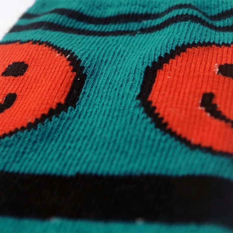 Sport Knee children socks made by pure cotton with Cartoon Smiling Face great soccer basketball For Children 0-6 years old | Мать и