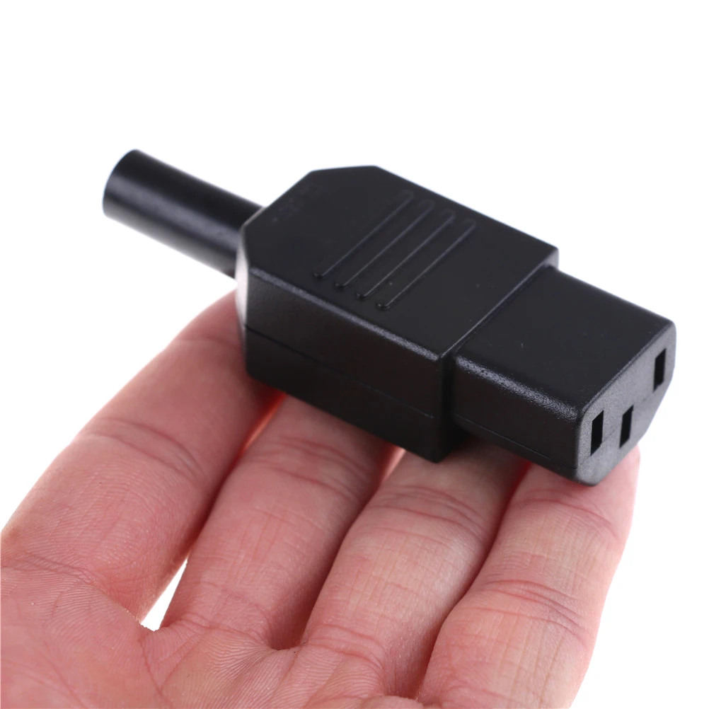 Розетка черная 3 контакта IEC 320 C13 1 шт. розетка Женский Разъем подключения питания