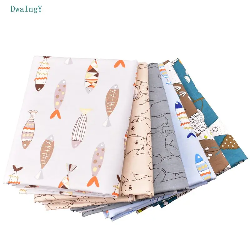 DwaIngY 6 шт./лот или 50x16 0 см/шт. хлопчатобумажная ткань для лоскутного шитья сделай