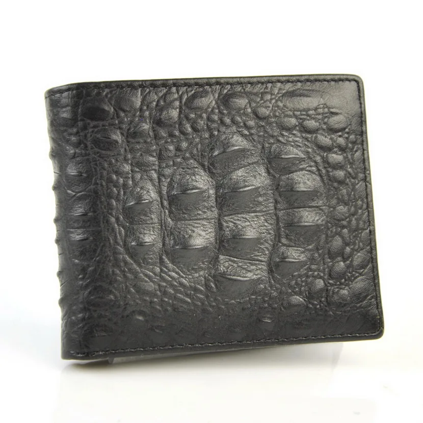 Мужской винтажный короткий бумажник из натуральной кожи двойной держатель для