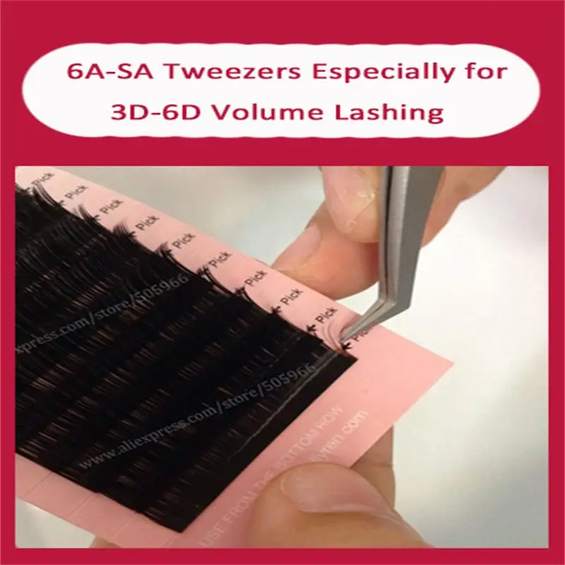 10 шт пинцет 6a sa бесплатная доставка накладные ресницы 6а sa|eyelash tweezer|eyelash blackeyelash hair |