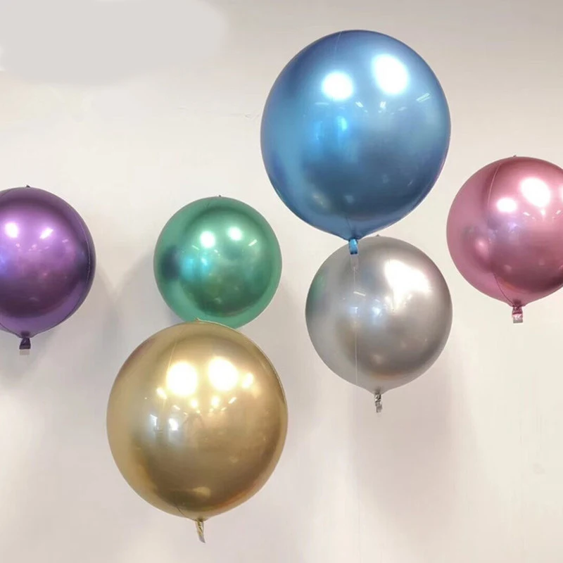1 шт. 18 дюймовый металлический шар украшение на день рождения Гелиевый 4D