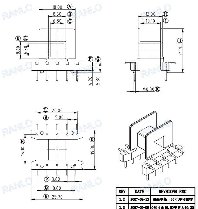 E25 74030 74032 flyback трансформатор 5 + pin вертикальный | Обустройство дома