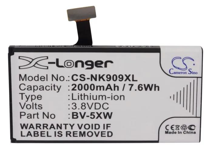 Аккумулятор Cameron Sino 2000 мАч для Nokia/Microsoft Lumia 1020 909|2000mah battery|cameron sinobattery 2000mah |