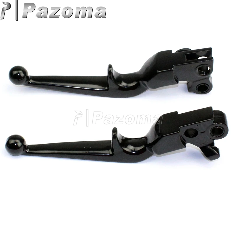 2pcs Motorcycles CNC Aluminum Black Hand Levers Clutch Brake Lever for Harley Sportster XL 883 1200 Softail Dyna Touring 96-2010 |