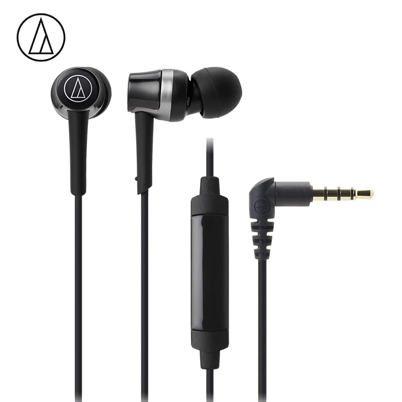 Оригинальный Audio Technica ATH CKR30iS проводные наушники вкладыши с проводом Управление С