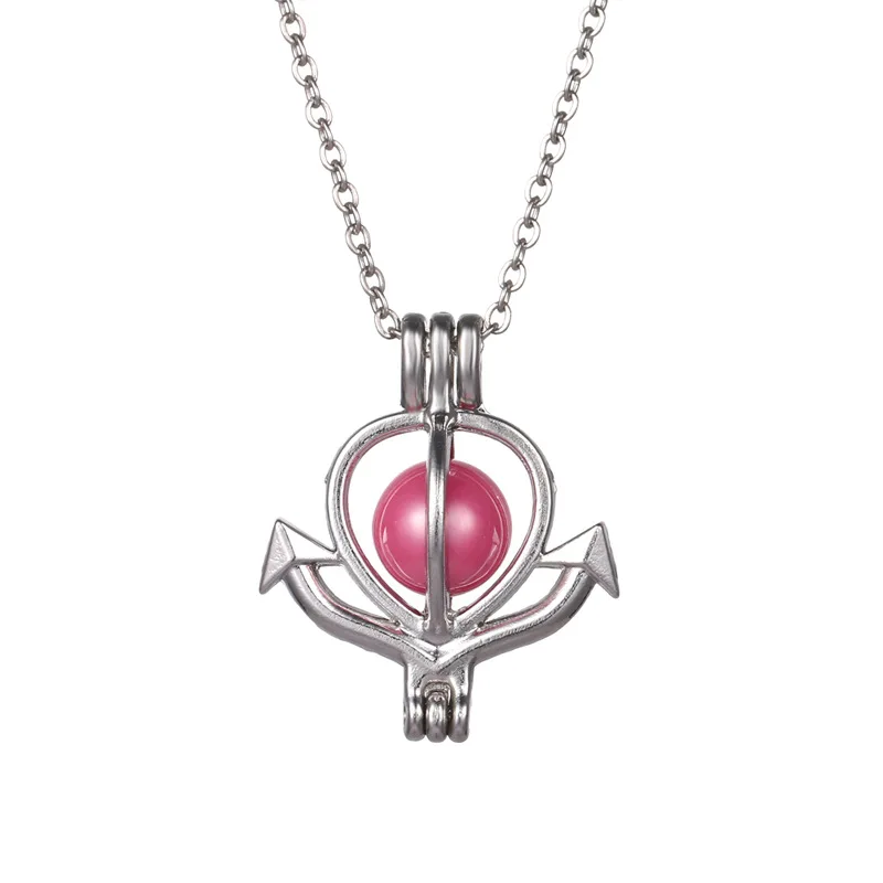 SHIYING (include one 6/8mm lava stone + 2 soft diffuser ball ) 2019 new design Perfume Essential Oil Diffuser Necklace | Украшения и