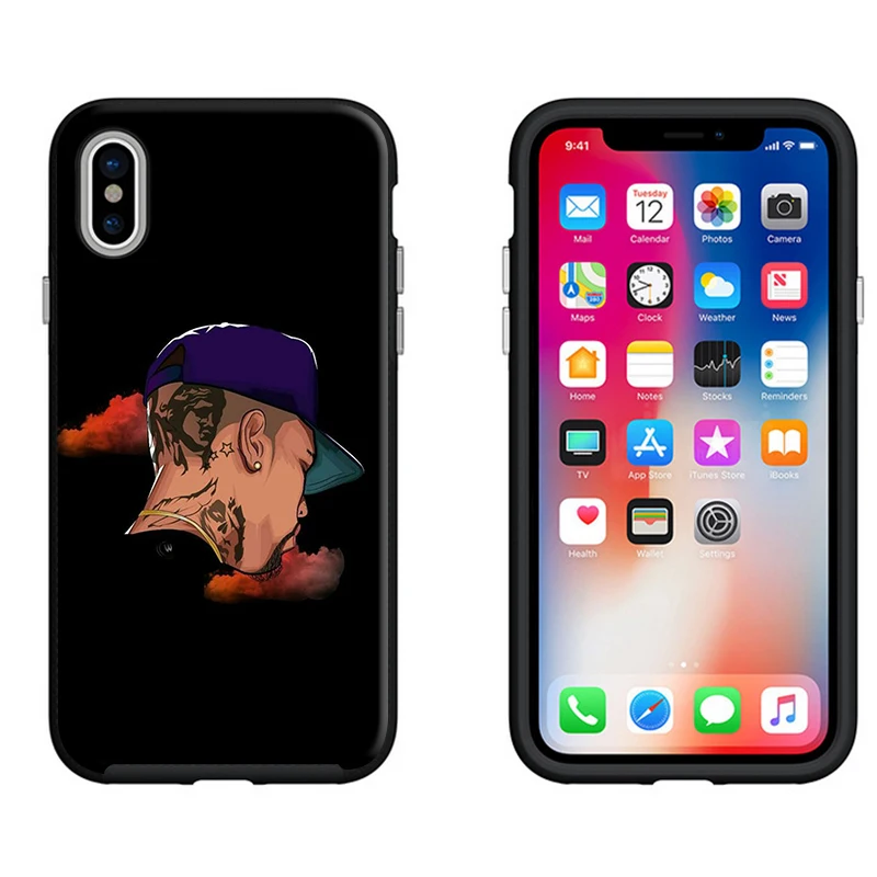Черный чехол Kodak для iPhone X XS MAX XR 5s 6 s 7 8 8plus Samsung s8 s9plus S6 S7 Edge черный мягкий