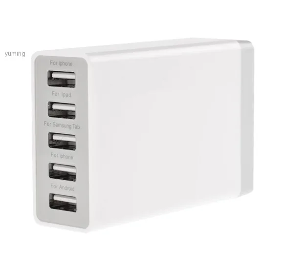 EU Plug 25W AC 110-220V 1000mA 5 Ports USB Charger For Mobile phone 22 |