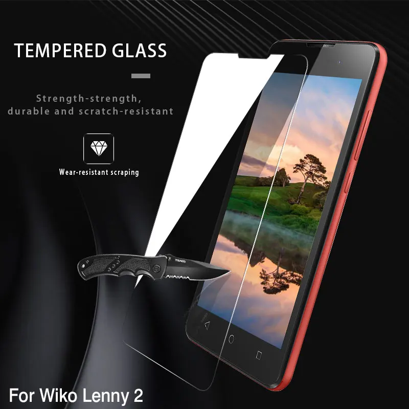 DyGod для Wiko Lenny 3 Закаленное стекло 5 0 дюймов Переднее Защитная пленка экрана 2