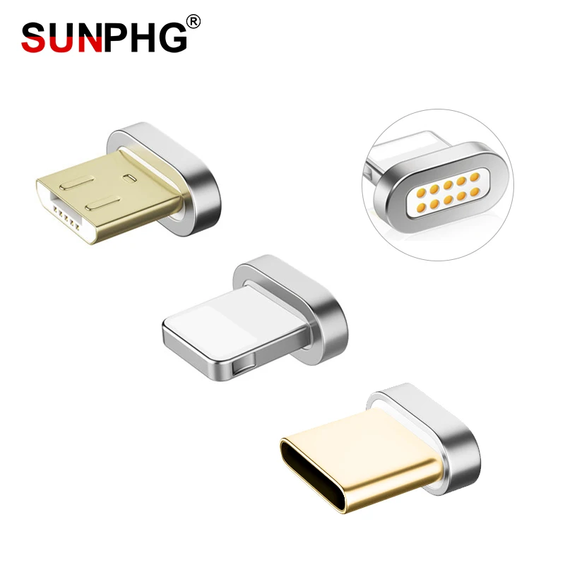 SUNPHG магнитный разъем для IOS Type C Micro USB кабель адаптер зарядки iPhone X Samsung S9 зарядное