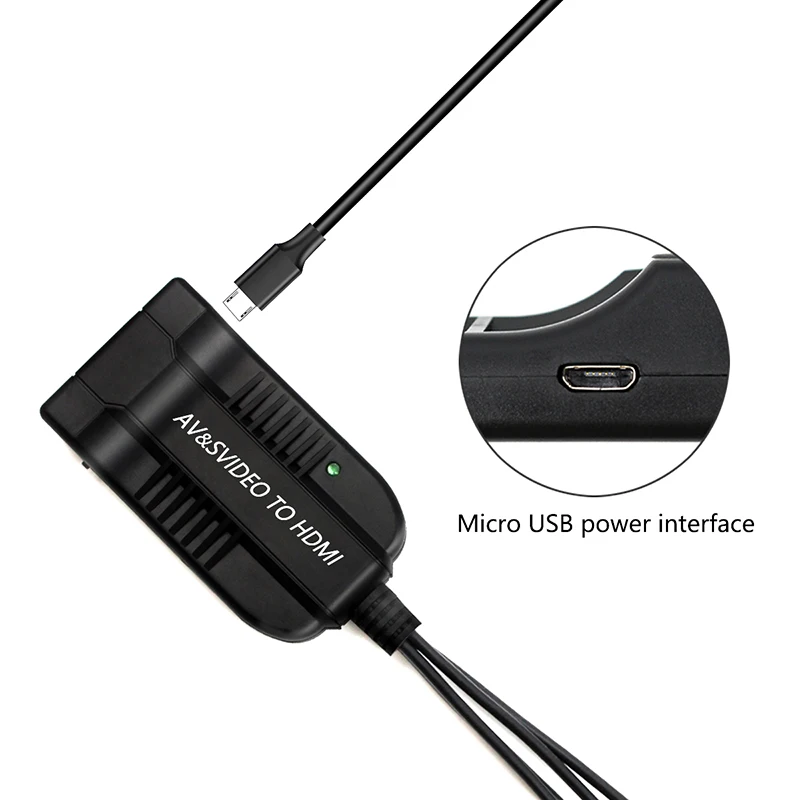 RCA S-Video к HDMI видео адаптер конвертер с USB кабель для HDTV DVD s видео к hdmi кабель rca/av к hdmi