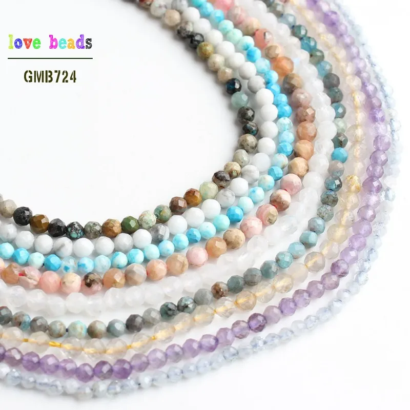 Круглые Бусины Из граненого камня Howlite Quartzs 2-2 5 мм для самостоятельного