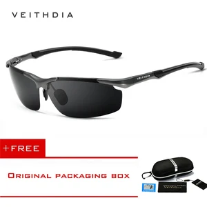 VEITHDIA Aluminum Magnesium Men's SunGlasses Polarized Driving Sun Glasses oculos Male Eyewear Sun G in India