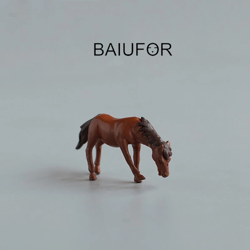 Миниатюры BAIUFOR Террариум животные мини-лошадь и олень волшебные садовые фигурки