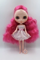 free shipping big discount rbl1 5diy nude blyth doll birthday gift for girl 4 colour big eyes dolls with beautiful hair cute toy