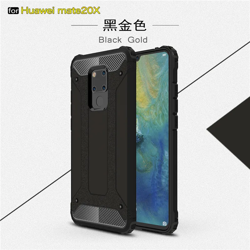 Чехол для Huawei Mate 20 X ТПУ и ПК защитный чехол бампер задней панели телефона 20X 7