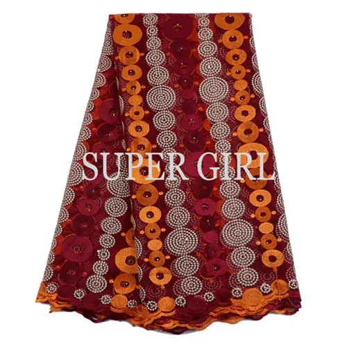 High Quality Nigerian Lace Fabrics 2017 With Stones African French Net Fabric Embroidered Tulle Mesh 1701P2110D15 | Дом и сад