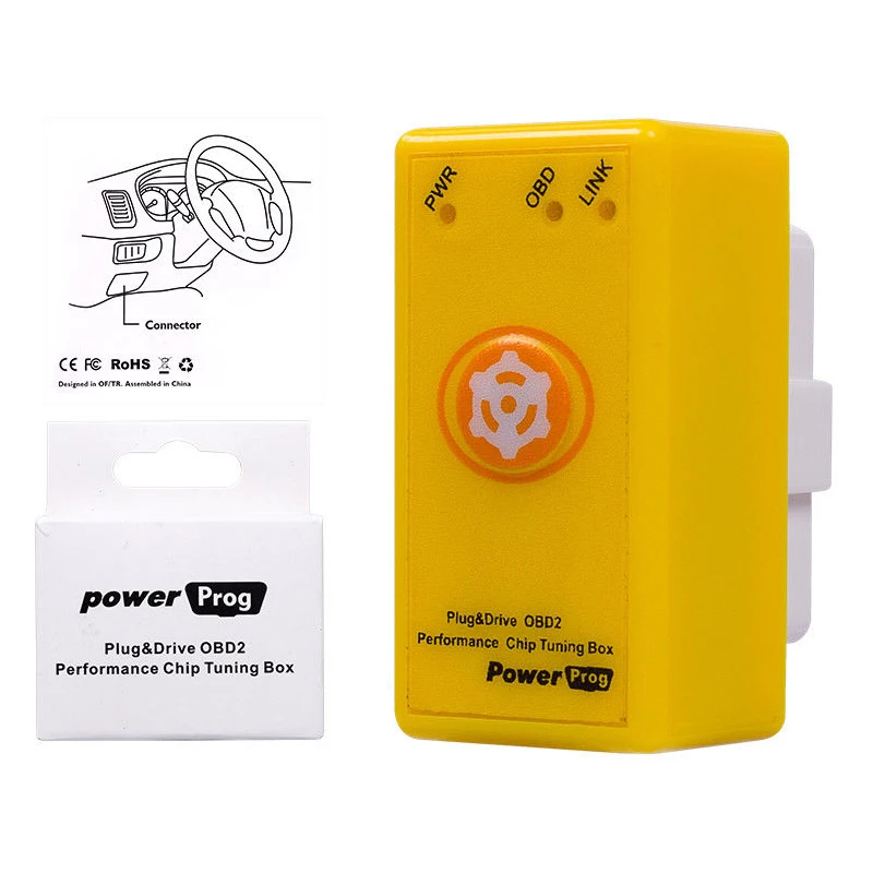 NitroOBD2 обновление Функция сброса Супер OBD2 ECU чип тюнинг коробка желтый для бензина